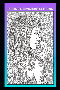 White Female Empowerment Positive Affirmations Coloring Book