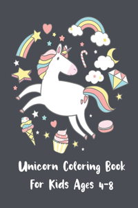 Unicorn Coloring Book For Kids Ages 4-8