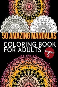 50 Amazing Mandalas Coloring Book For Adults