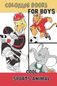 Cool Sports Animal Coloring Books for Boys