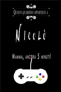 Questo quaderno appartiene a Nicolò