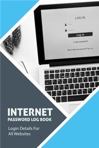 Internet Address Password Log Book