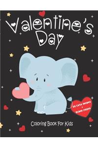 Valentine's Day Coloring Book For Toddlers And Preschool
