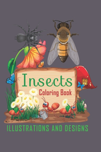 Insects coloring book