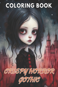 Creepy Horror Gothic Coloring Book