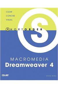 Short Order Macromedia Dreamweaver 4