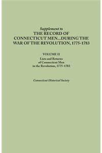 Supplement to the Records of Connecticut Men During the War of the Revolution, 1775-1783. Volume II