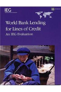 World Bank Lending for Lines of Credit