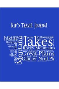 Montana Kid's Travel Journal
