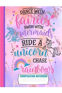 Dance With Fairies Composition Notebook