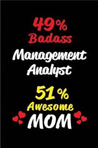 49% Badass Management Analyst 51 % Awesome Mom