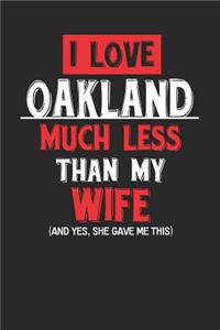 I Love Oakland Much Less Than My Wife (and Yes, She Gave Me This)