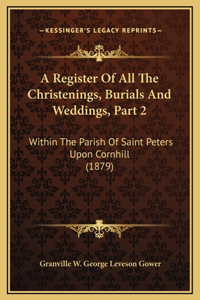 Register Of All The Christenings, Burials And Weddings, Part 2