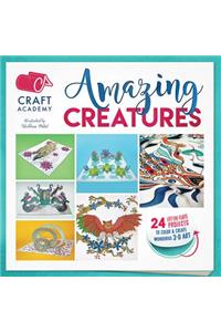 Amazing Creatures: 24 Lift-The-Flaps Projects to Color and Create Wonderful 3D Art: 24 Lift-The-Flaps Projects to Color and Create Wonderful 3D Art