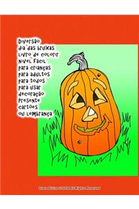 Diversão dia das bruxas livro de colorir nível fácil para crianças para adultos para todos para usar decoração Presente cartões ou lembrança