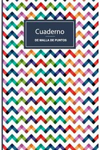 Cuaderno de Malla de Puntos. Zigzag Colores