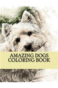 Amazing Dogs Coloring Book