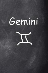 Gemini Symbol Zodiac Sign Horoscope Journal Chalkboard