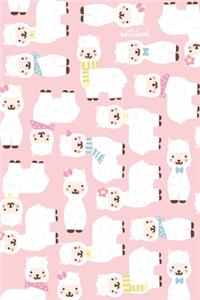 Alpaca Llama pattern Notebook [Lined] [6x9] [110 pages]