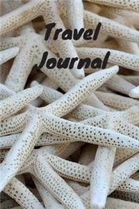 Travel Journal - 6x9 inch blank lined journal starfish cover