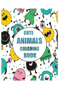 Cute Animals Coloring Book
