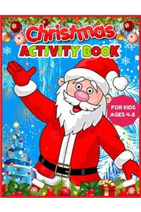 Christmas Activity Book for Kids Ages 4-8