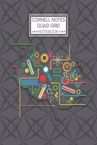 Cornell Notes Quad Grid Notebook