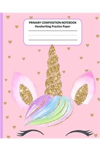 PRIMARY COMPOSITION NOTEBOOK Handwriting Practice Paper