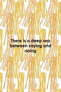 There Is A Deep Sea Between Saying and Doing
