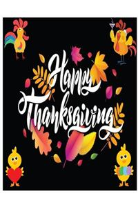 Happy Thanksgiving: Thanksgiving coloring books for toddlers