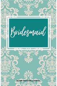 Bridesmaid Small Size Blank Journal-Wedding Planner&To-Do List-5.5