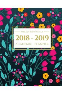 2018-2019 Academic Planner Weekly and Monthly