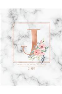 Weekly & Monthly Planner 2019