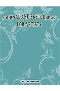 Journal and Sketchbook for Artists. 8.5 X 11. 120 Pages