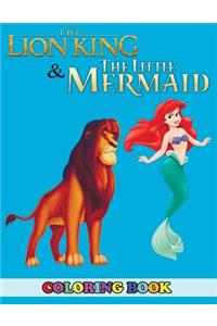 The Lion King and the Little Mermaid Coloring Book