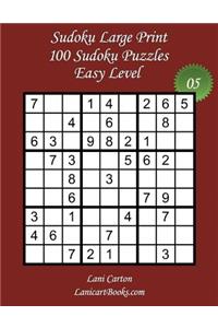 Sudoku Large Print - Easy Level - N°5