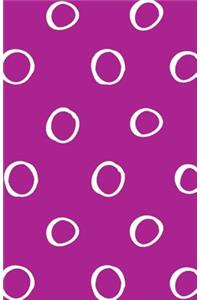 Bullet Journal Big White Circles on Pink