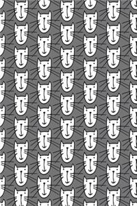 Journal Notebook for Cat Lovers Smiley Cats Pattern 10