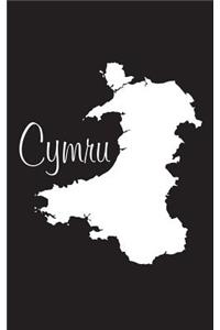 Cymru - Black 101 - Lined Notebook with Margins - 5X8