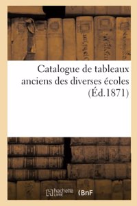 Catalogue de Tableaux Anciens Des Diverses Écoles...