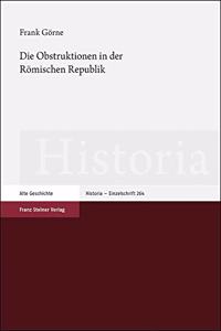 Die Obstruktionen in Der Romischen Republik