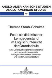 Feste ALS Didaktischer Lerngegenstand Im Englischunterricht Der Grundschule