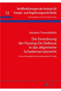 Einordnung der Passing-On-Defense in das allgemeine Schadensersatzrecht