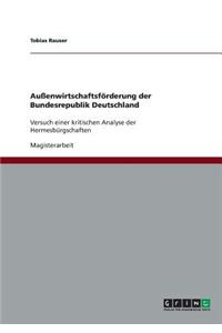 Außenwirtschaftsförderung der Bundesrepublik Deutschland