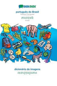 BABADADA, português do Brasil - Khmer (in khmer script), dicionário de imagens - visual dictionary (in khmer script)