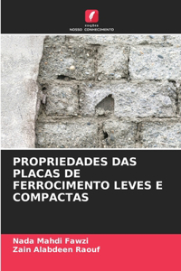 Propriedades Das Placas de Ferrocimento Leves E Compactas