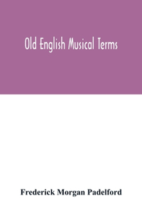 Old English musical terms