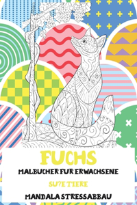 Malbucher fur Erwachsene - Mandala Stressabbau - Susse Tiere - Fuchs