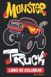 Monster Truck Libro De Colorear Para Niños