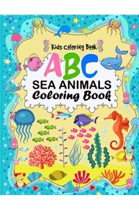 A B C Sea Animals Coloring Book